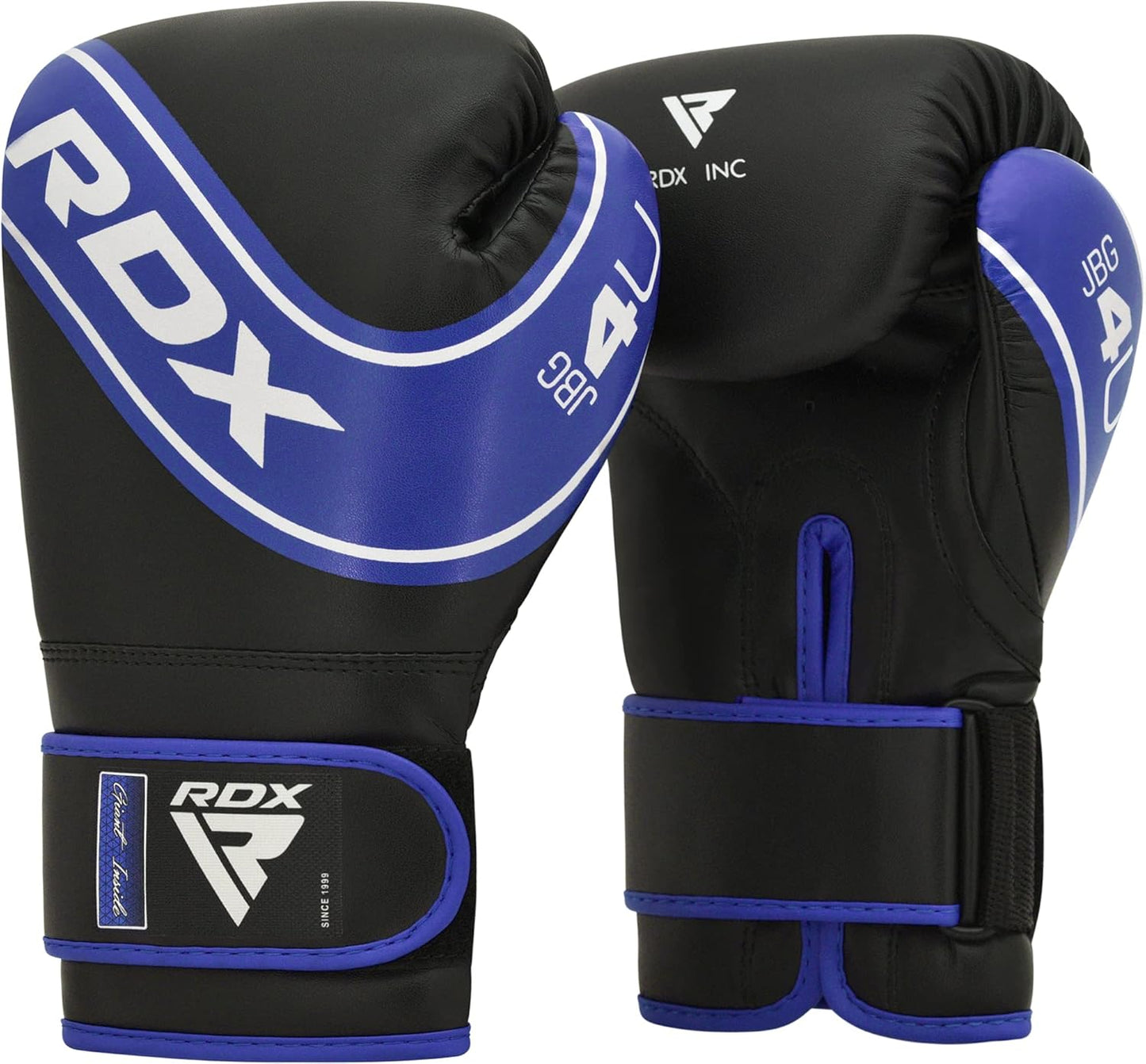 RDX Kids Boxing Gloves, 6oz 4oz Junior Training Mitts, Maya Hide Leather Ventilated Palm, Muay Thai Sparring MMA Kickboxing Fighting, Punch Bag Speed Ball Focus Pads Punching Workout
