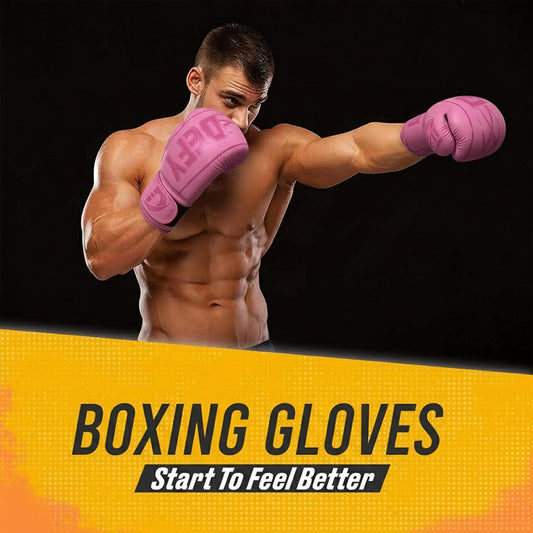DEFY Boxing Gloves for Men & Women - Premium Quality Synthetic Leather Boxing Gloves for Training - Perfect for Punching Heavy Bags, Sparring, & Fighting Gloves