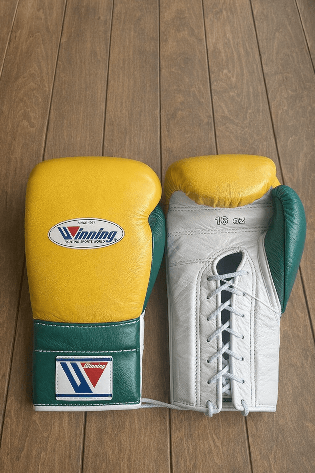 Winning Yellow/White/Green Boxing Gloves Women Fitness Training Gloves
