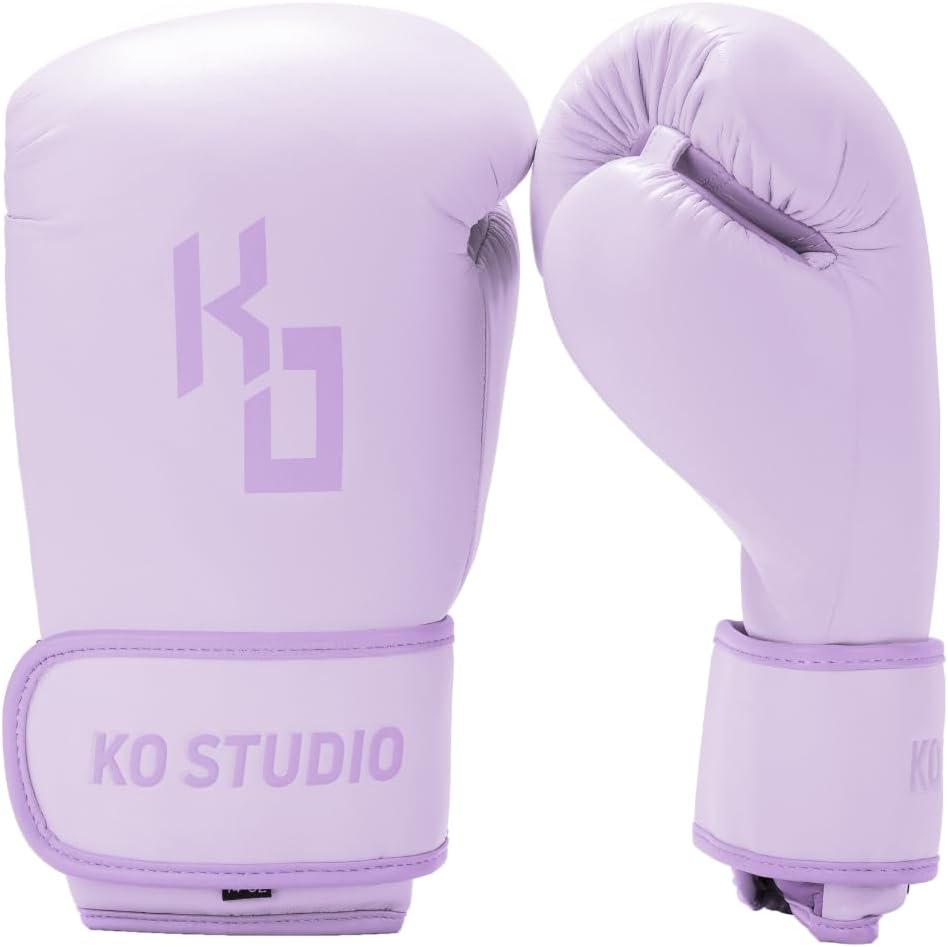 KOSTUDIO Boxing Gloves for Men & Women - Leather Gloves for Heavy Bag, Punching Bag,Muay Thai, MMA, Kickboxing, Gym Training, Sparring Pro-Style Guantes de Boxeo 12oz 14oz 16oz