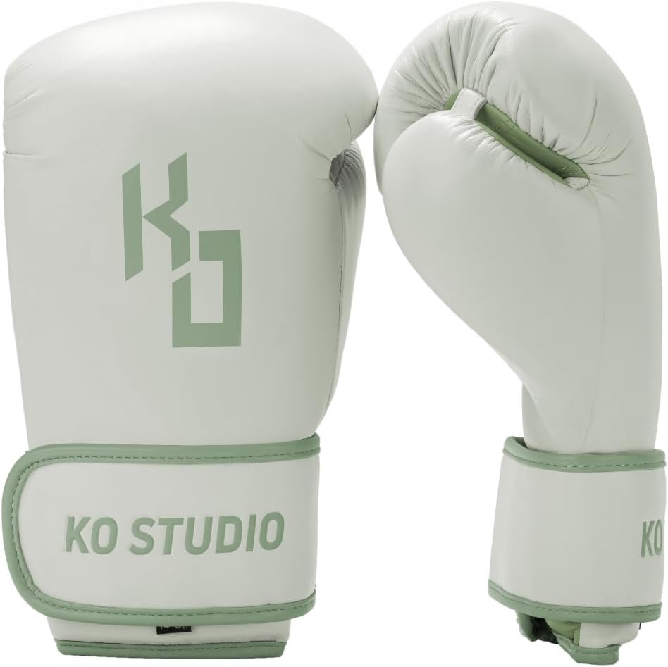 KOSTUDIO Boxing Gloves for Men & Women - Leather Gloves for Heavy Bag, Punching Bag,Muay Thai, MMA, Kickboxing, Gym Training, Sparring Pro-Style Guantes de Boxeo 12oz 14oz 16oz