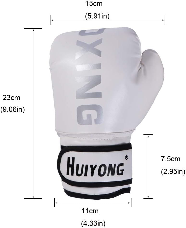 HUINING Kids Boxing Gloves, Kids Training Gloves Punch Mitts MMA Gloves PU Cartoon Sparring Dajn Training Gloves, 4 Oz, for Age 5-12 Years