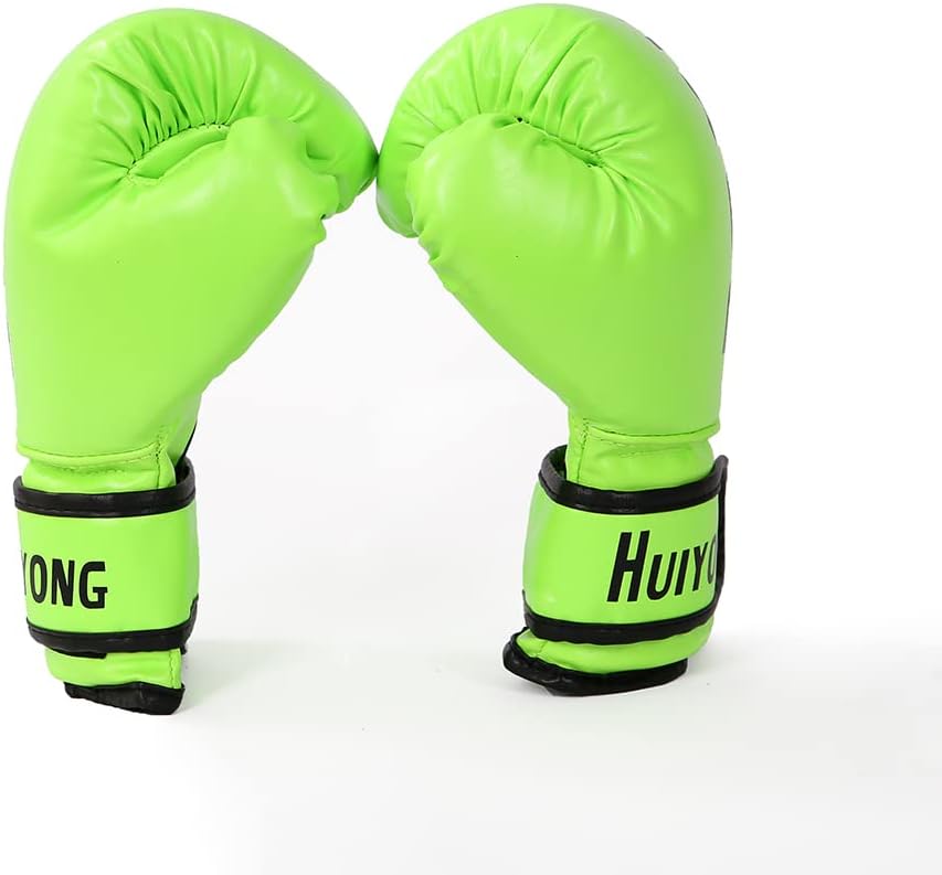 HUINING Kids Boxing Gloves, Kids Training Gloves Punch Mitts MMA Gloves PU Cartoon Sparring Dajn Training Gloves, 4 Oz, for Age 5-12 Years