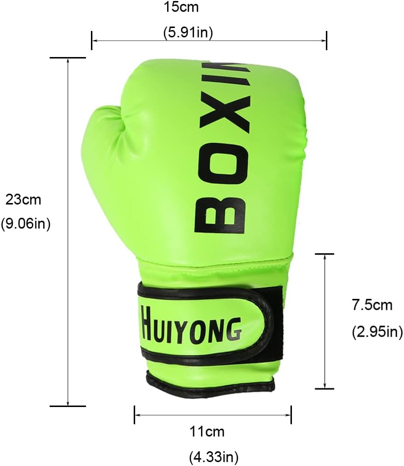 HUINING Kids Boxing Gloves, Kids Training Gloves Punch Mitts MMA Gloves PU Cartoon Sparring Dajn Training Gloves, 4 Oz, for Age 5-12 Years