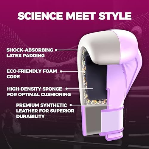 KOSTUDIO Boxing Gloves for Men & Women - Leather Gloves for Heavy Bag, Punching Bag,Muay Thai, MMA, Kickboxing, Gym Training, Sparring Pro-Style Guantes de Boxeo 12oz 14oz 16oz