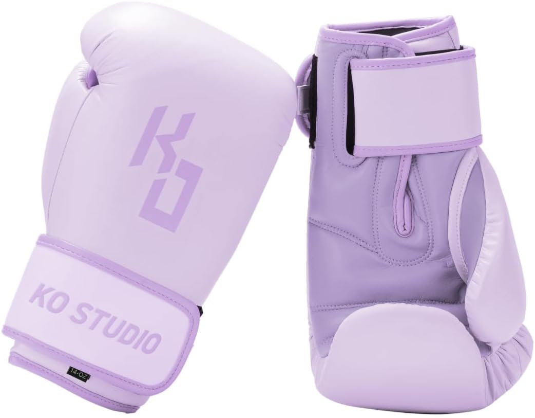 KOSTUDIO Boxing Gloves for Men & Women - Leather Gloves for Heavy Bag, Punching Bag,Muay Thai, MMA, Kickboxing, Gym Training, Sparring Pro-Style Guantes de Boxeo 12oz 14oz 16oz