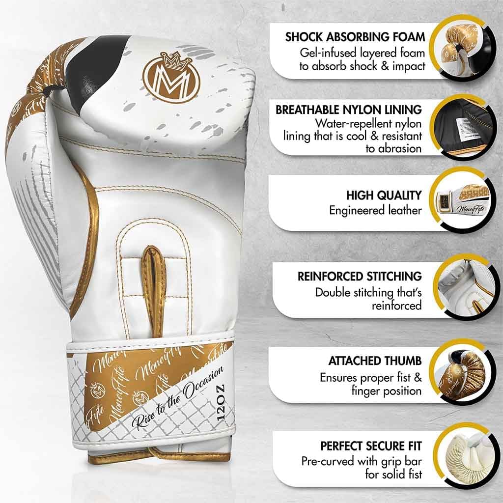 Boxing Gloves for Men & Women - Boxing, Kickboxing, Muay Thai, MMA, Training & Sparring - Punching Bag & Heavy Bag Gloves - MoneyFyte