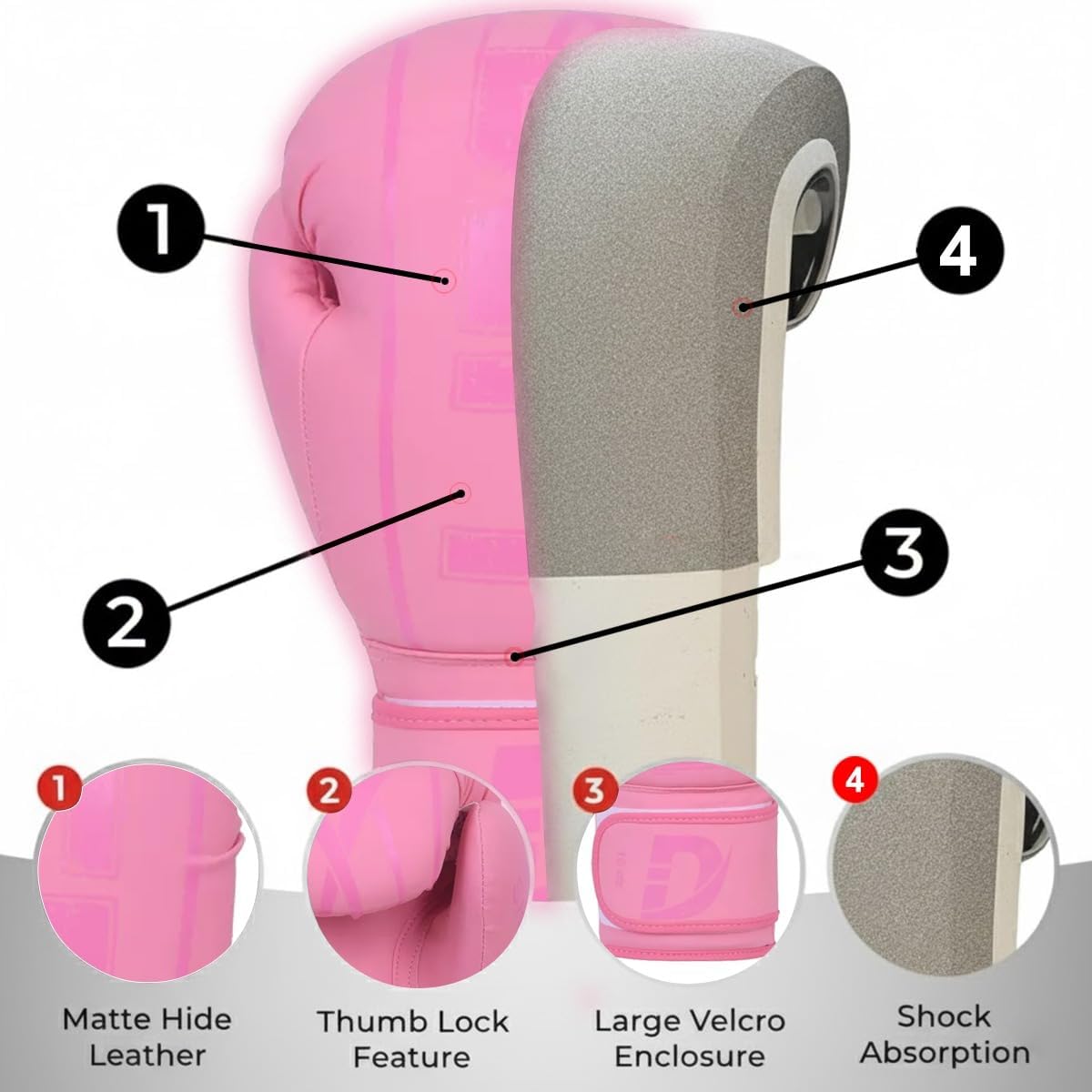 DEFY Boxing Gloves for Men & Women - Premium Quality Synthetic Leather Boxing Gloves for Training - Perfect for Punching Heavy Bags, Sparring, & Fighting Gloves