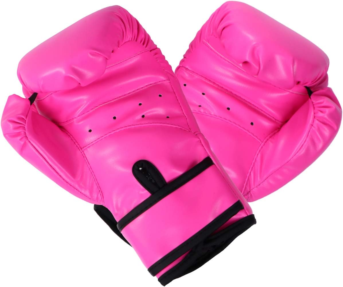 HUINING Kids Boxing Gloves, Kids Training Gloves Punch Mitts MMA Gloves PU Cartoon Sparring Dajn Training Gloves, 4 Oz, for Age 5-12 Years
