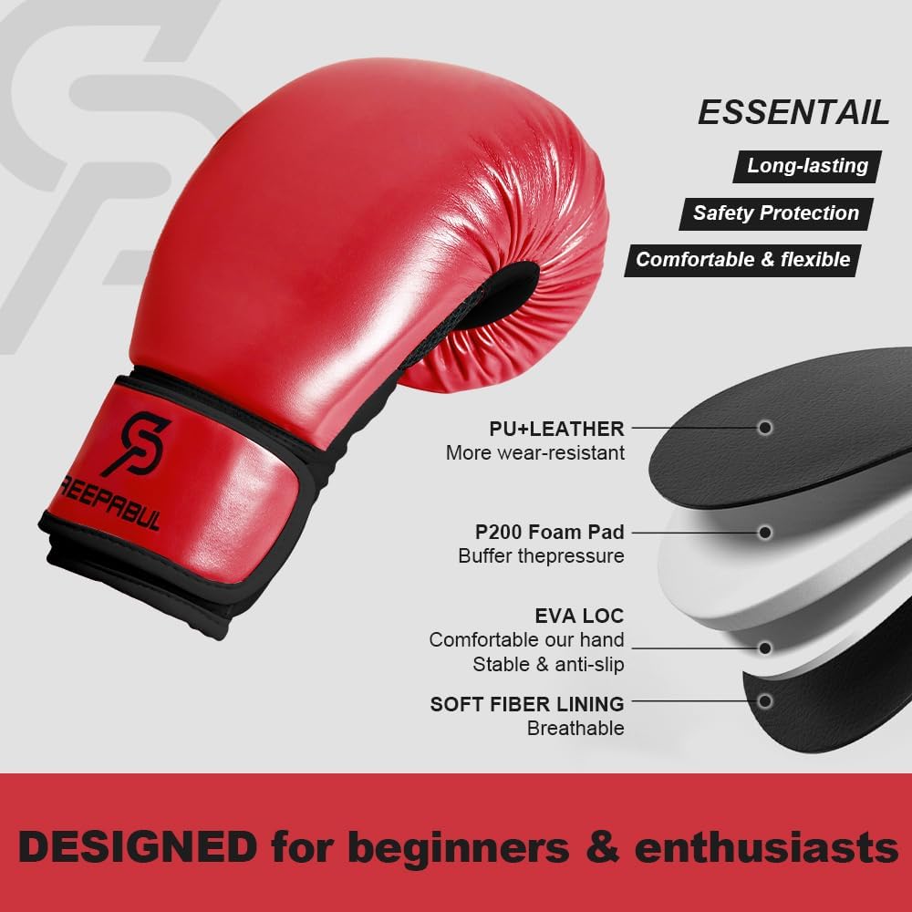 S200 Boxing Gloves for Men and Women Suitable for Boxing Kickboxing Mixed Martial Arts Maui Thai MMA Heavy Bag Fighting Training
