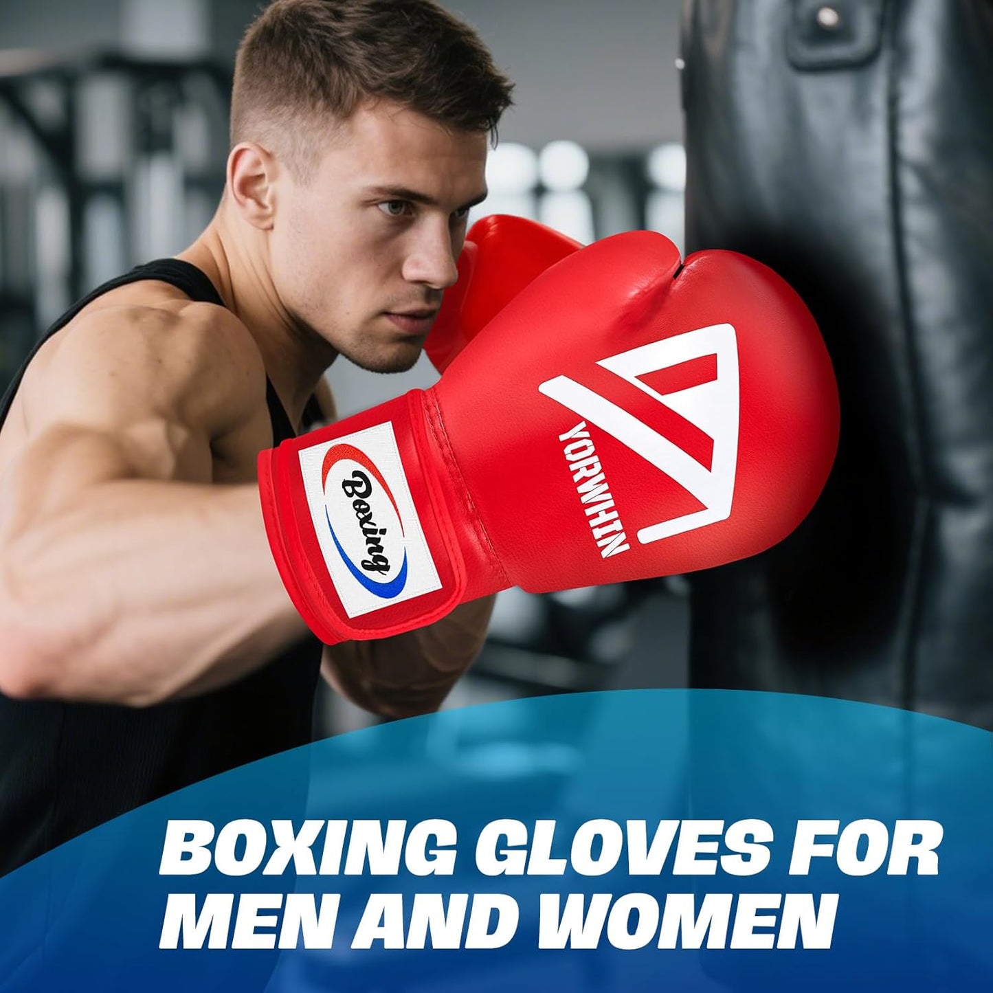 Boxing Gloves for Men Women, Training Sparring Boxing Gloves, Heavy Punching Bag Workout Gloves for Boxing Kickboxing Muay Thai Mixed Martial Arts MMA Training