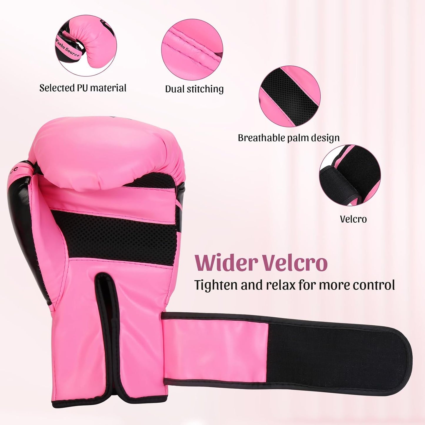 Boxing Training Gloves Punching Bag Gloves for Women & Adult, Professional Shockproof Gloves for Training Playing Muay Thai, Sparring, Fighting Kickboxing