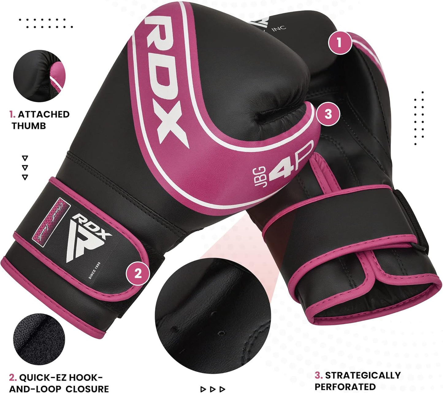 RDX Kids Boxing Gloves, 6oz 4oz Junior Training Mitts, Maya Hide Leather Ventilated Palm, Muay Thai Sparring MMA Kickboxing Fighting, Punch Bag Speed Ball Focus Pads Punching Workout