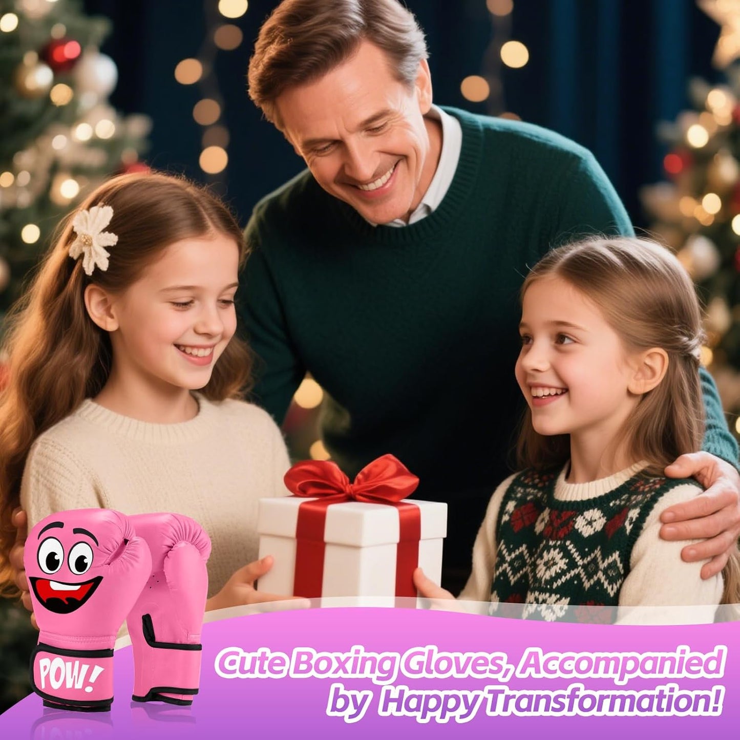 Kids Boxing Gloves for 3-8 Years Boys and Girls, Youth & Toddler Boxing Training Sparring Gloves for Punching Bag, Kickboxing, Muay Thai, MMA