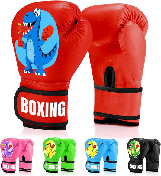 Kids Boxing Gloves for Boys & Girls, Youth Boxing Training Gloves for Kids Age 3 to 9 Years, 4OZ Training Sparring Gloves for Punching Bag Kickboxing Muay Thai MMA