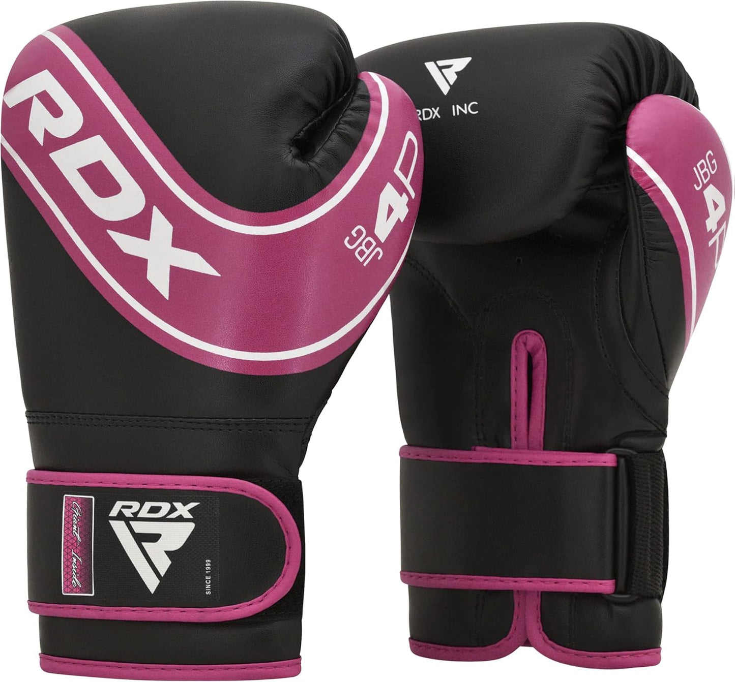 RDX Kids Boxing Gloves, 6oz 4oz Junior Training Mitts, Maya Hide Leather Ventilated Palm, Muay Thai Sparring MMA Kickboxing Fighting, Punch Bag Speed Ball Focus Pads Punching Workout