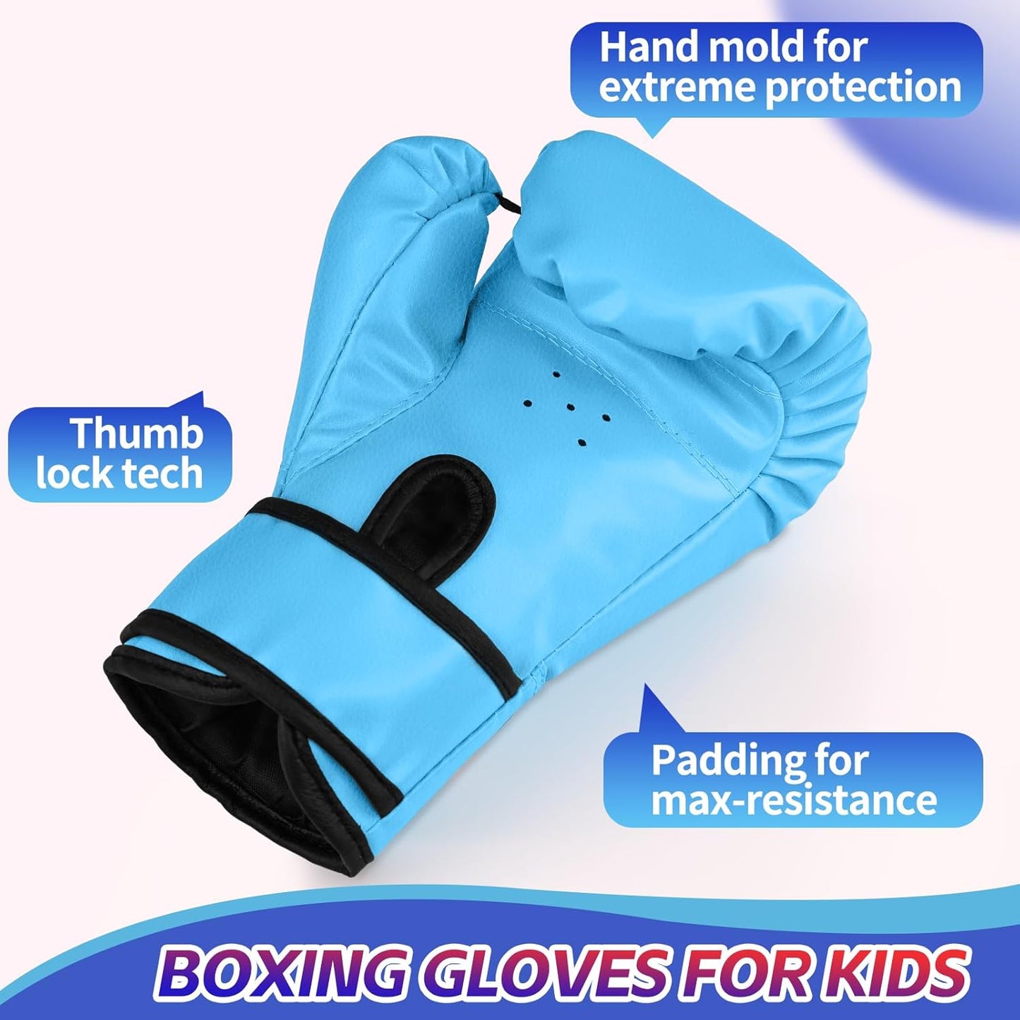 Kids Boxing Gloves for 3-8 Years Boys and Girls, Youth & Toddler Boxing Training Sparring Gloves for Punching Bag, Kickboxing, Muay Thai, MMA
