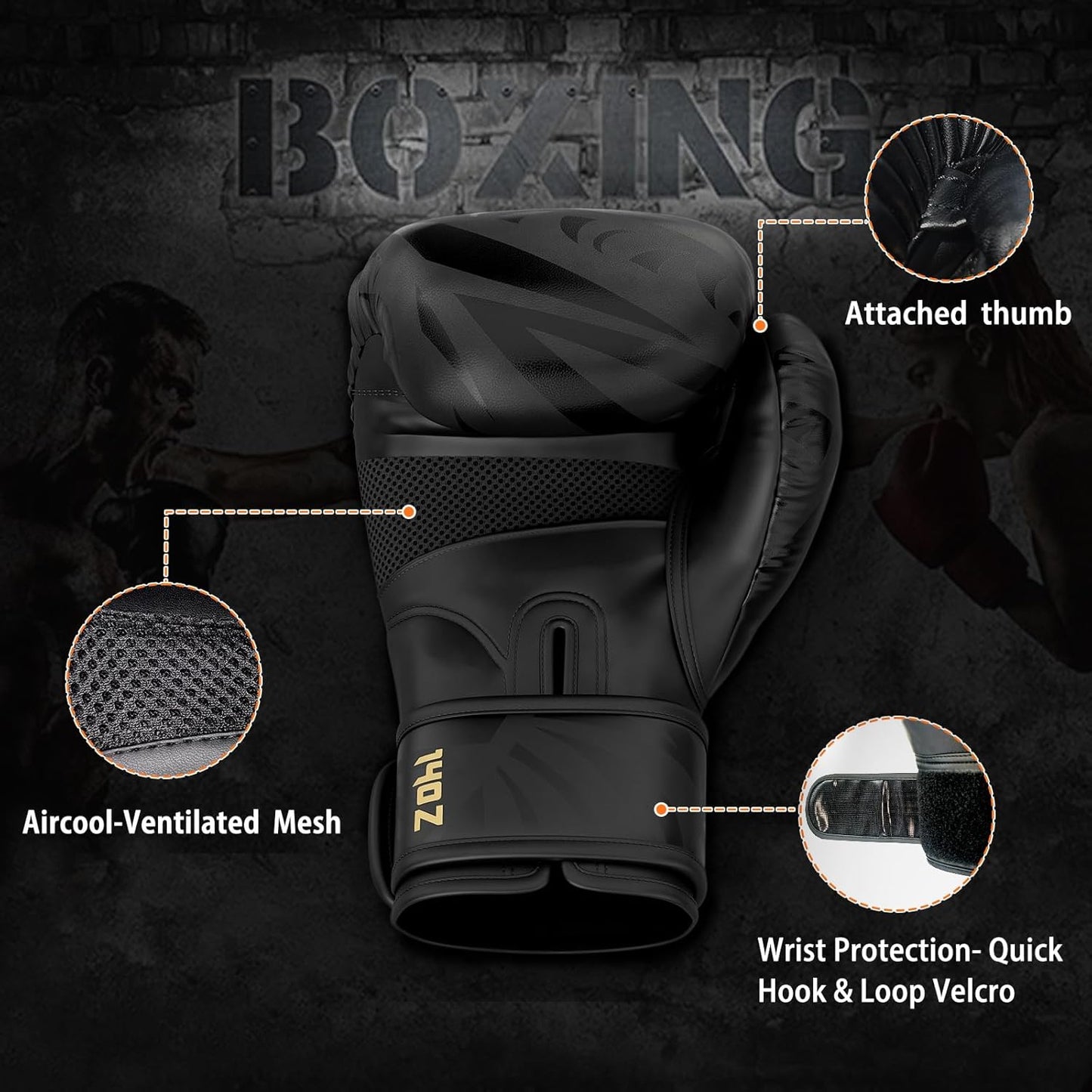 Dripex Boxing Gloves for Men Women Youth, Boxing Training Gloves | for Heavy Bag Workout, Muay Thai, Kickboxing, Sparring Punching（8 10 12 14 16oz）