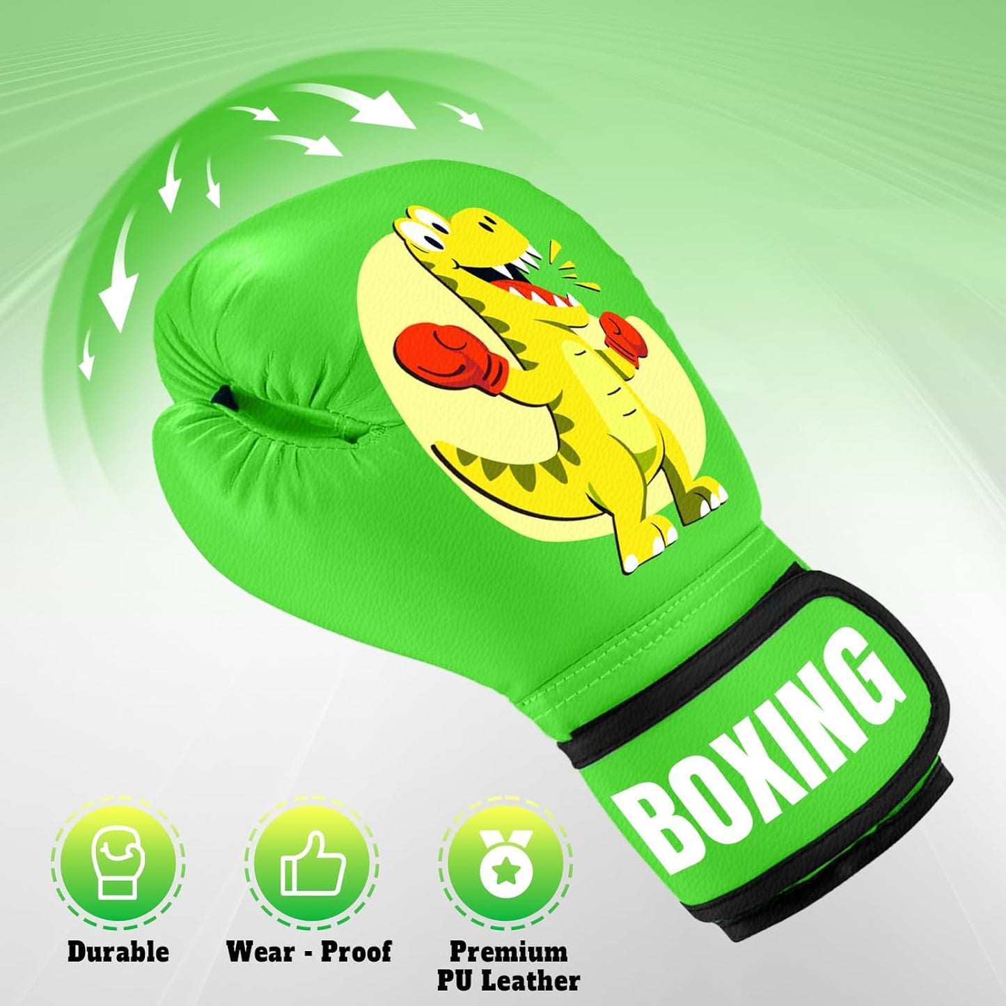 Kids Boxing Gloves for Boys & Girls, Youth Boxing Training Gloves for Kids Age 3 to 9 Years, 4OZ Training Sparring Gloves for Punching Bag Kickboxing Muay Thai MMA