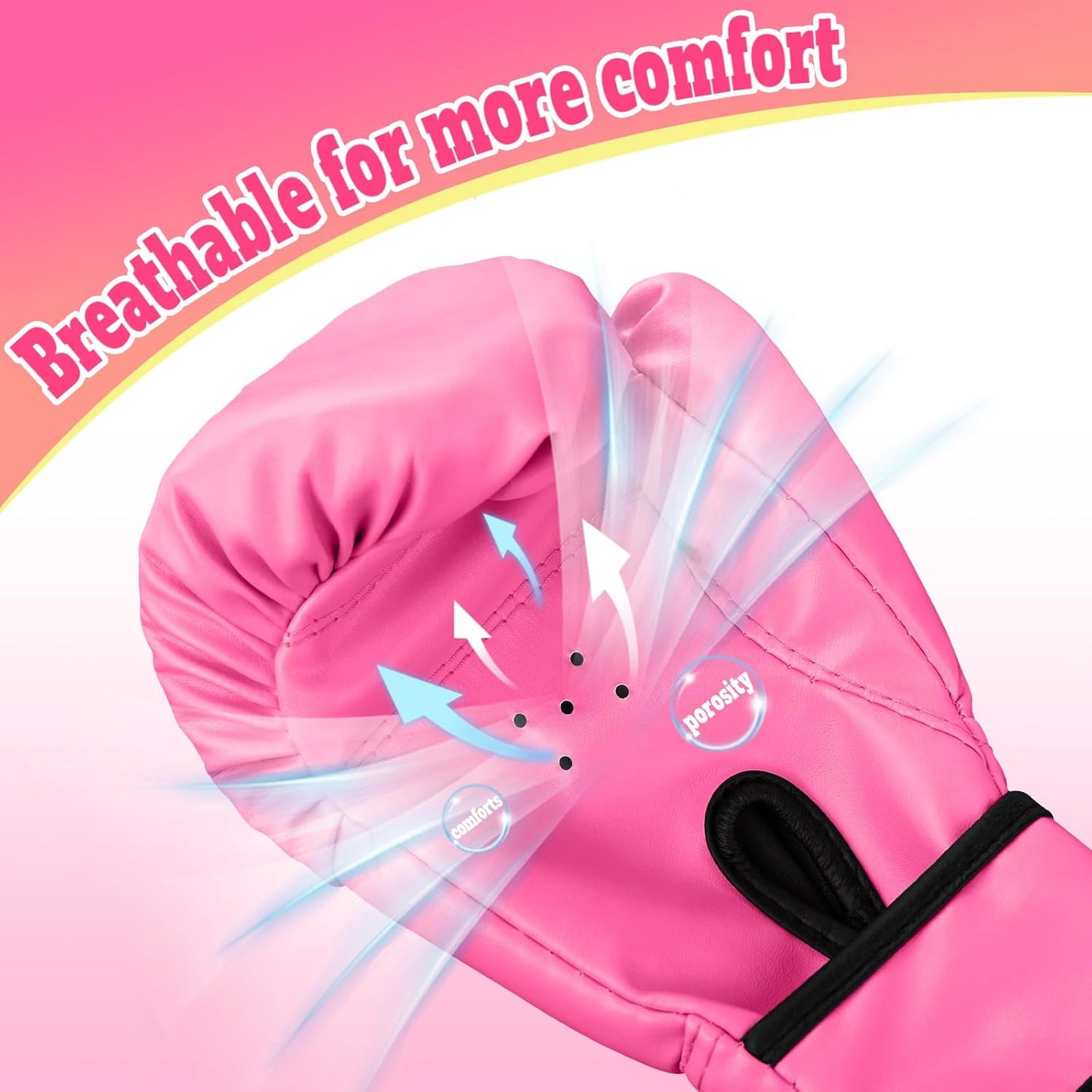 Kids Boxing Gloves for Boys & Girls, Youth Boxing Training Gloves for Kids Age 3 to 9 Years, 4OZ Training Sparring Gloves for Punching Bag Kickboxing Muay Thai MMA