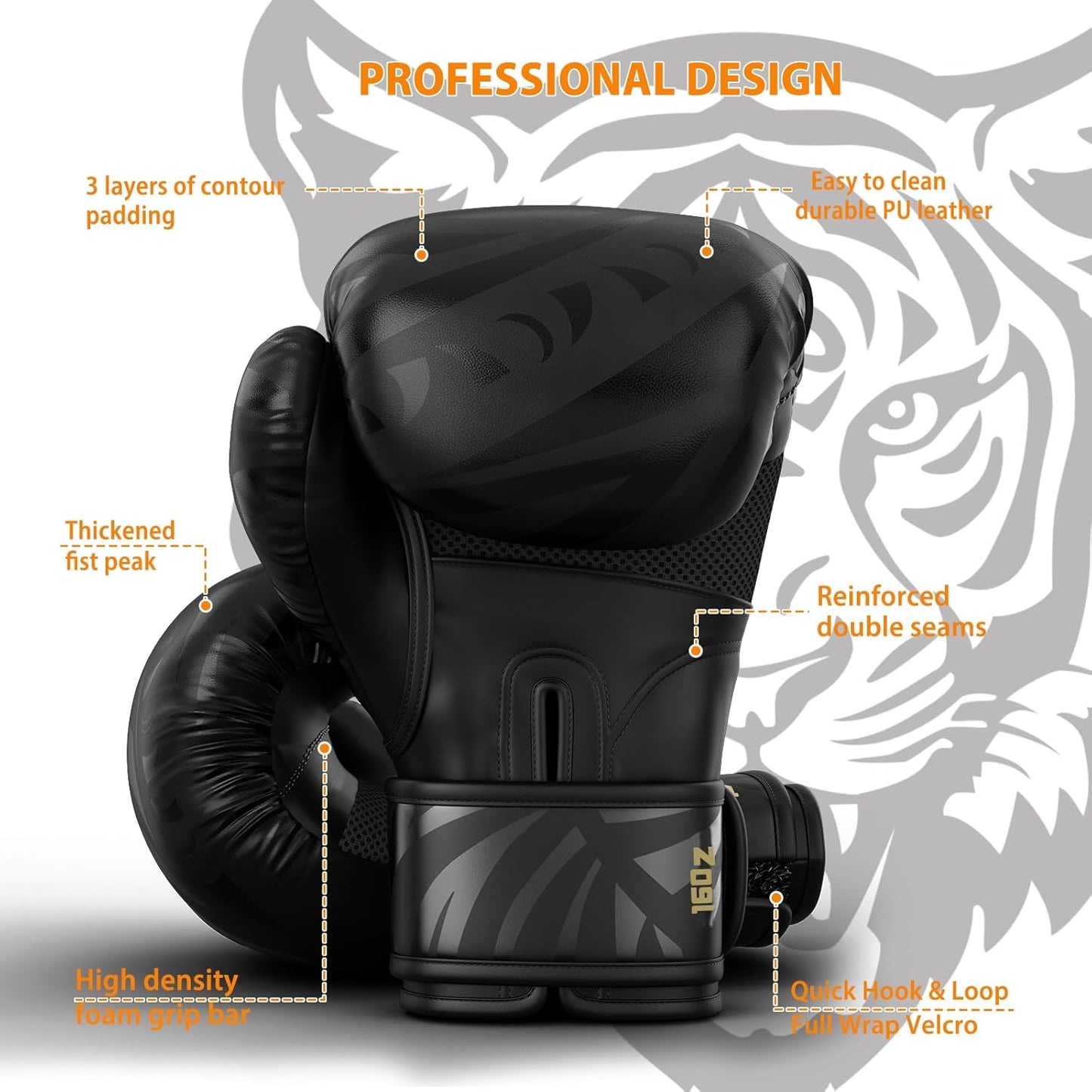 Dripex Boxing Gloves for Men Women Youth, Boxing Training Gloves | for Heavy Bag Workout, Muay Thai, Kickboxing, Sparring Punching（8 10 12 14 16oz）