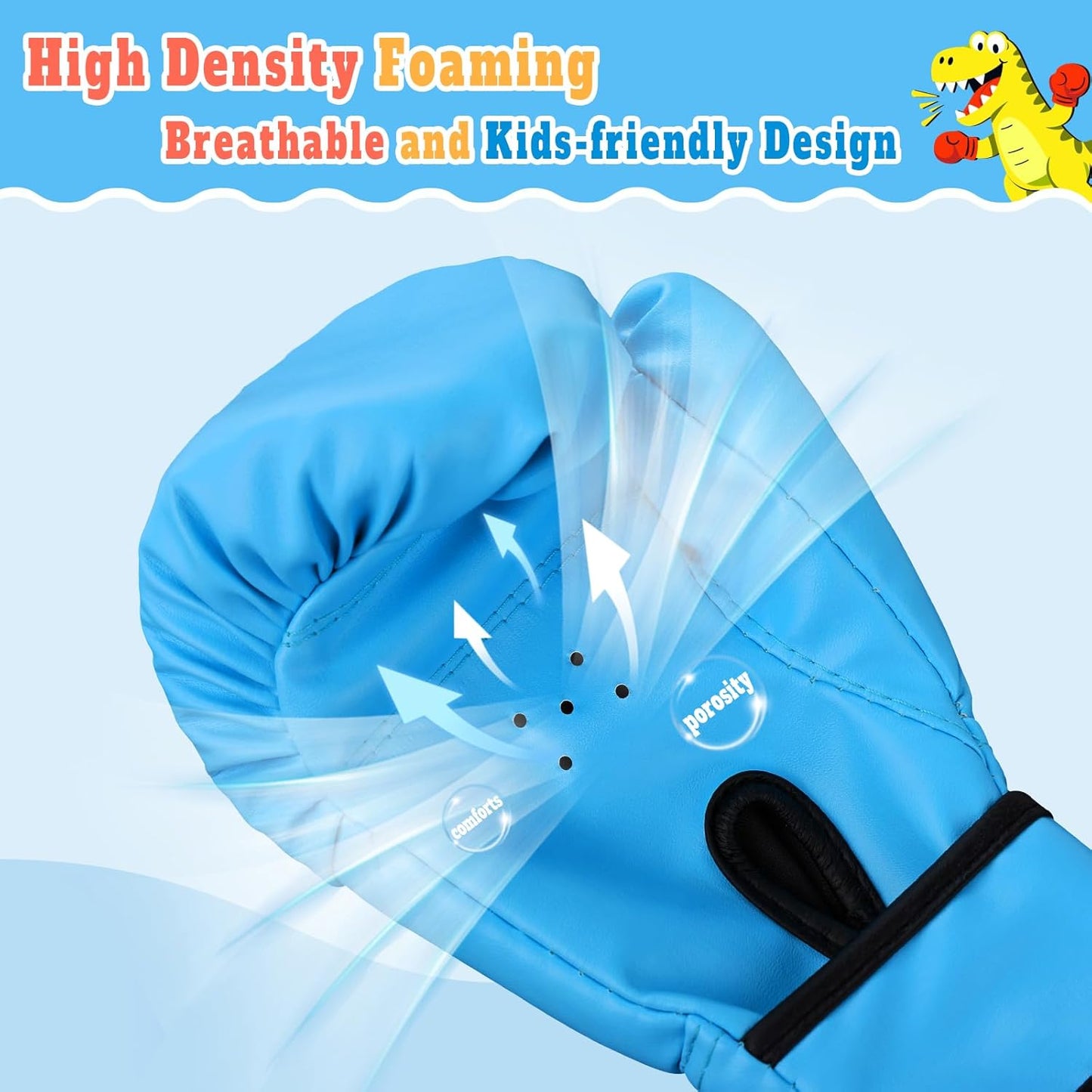 Kids Boxing Gloves for Boys & Girls, Youth Boxing Training Gloves for Kids Age 3 to 9 Years, 4OZ Training Sparring Gloves for Punching Bag Kickboxing Muay Thai MMA