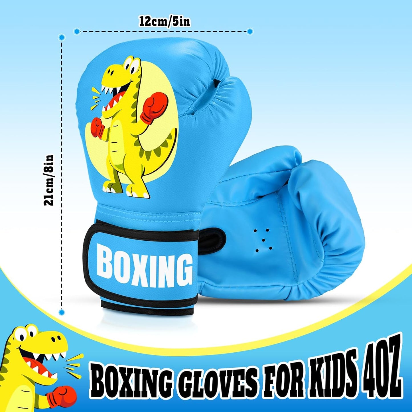 Kids Boxing Gloves for Boys & Girls, Youth Boxing Training Gloves for Kids Age 3 to 9 Years, 4OZ Training Sparring Gloves for Punching Bag Kickboxing Muay Thai MMA