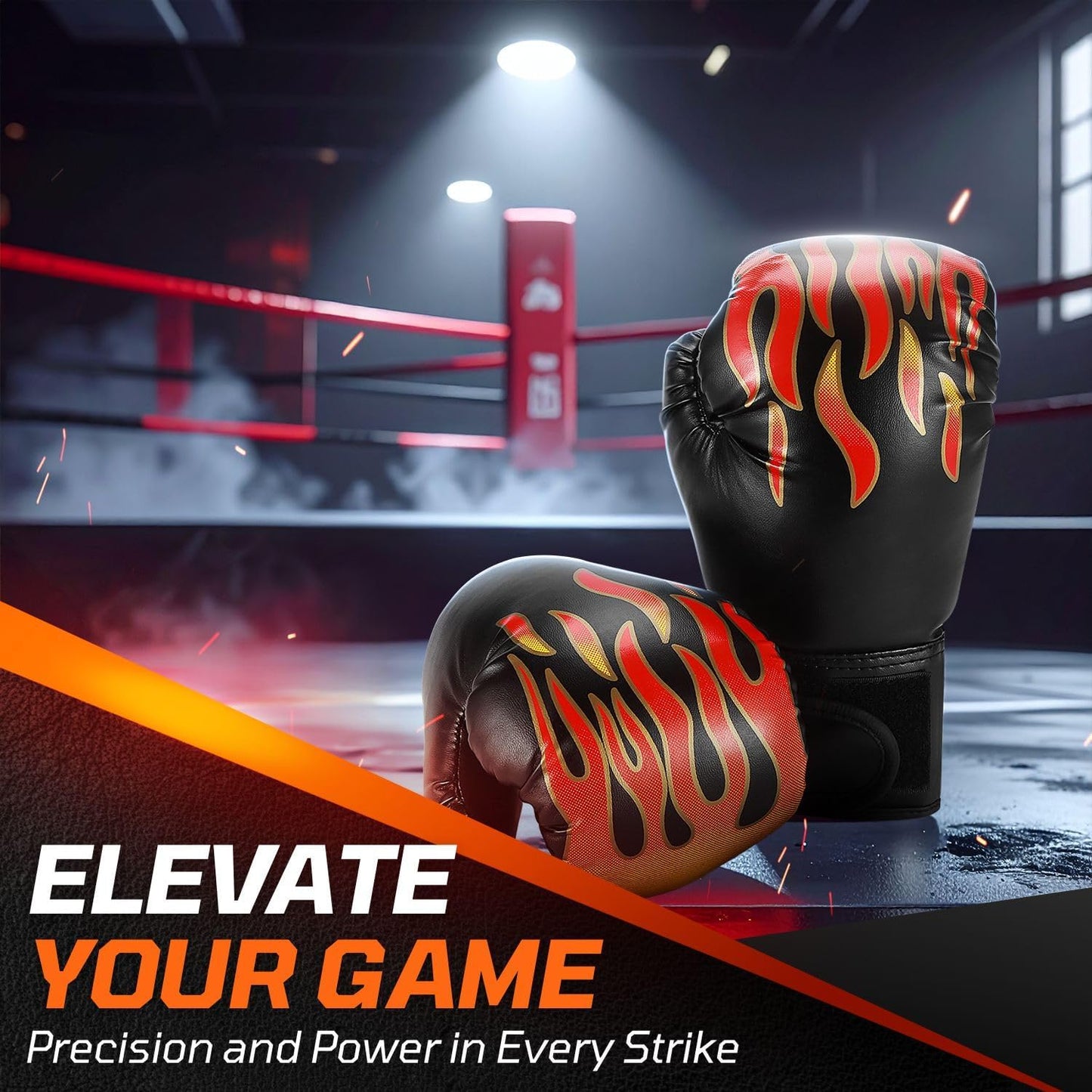 Flexzion Boxing Gloves for Kids 4oz – Training Punching Bag Mitts, Kid Boxing Gloves with Faux Leather & Wrap-Around Wrist Protection for Boys & Girls Ages 3-8 Years