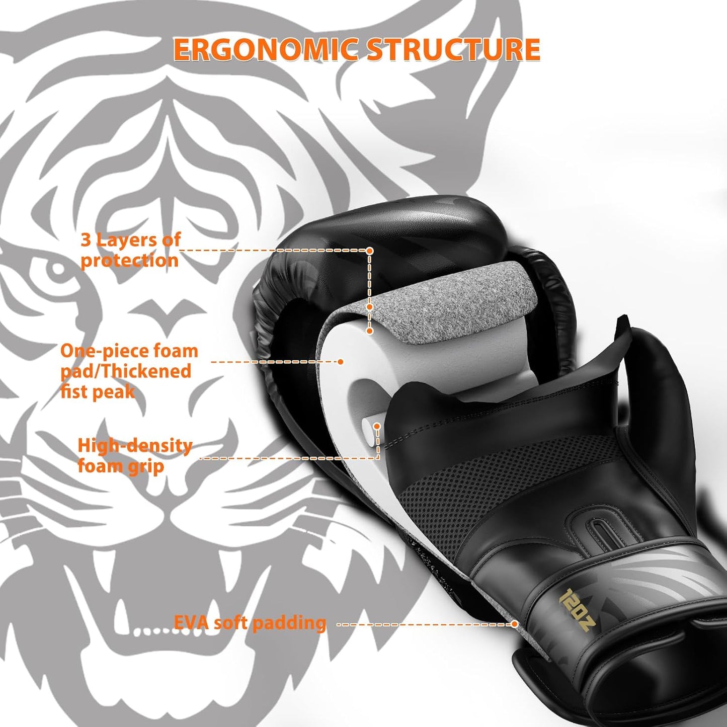 Dripex Boxing Gloves for Men Women Youth, Boxing Training Gloves | for Heavy Bag Workout, Muay Thai, Kickboxing, Sparring Punching（8 10 12 14 16oz）