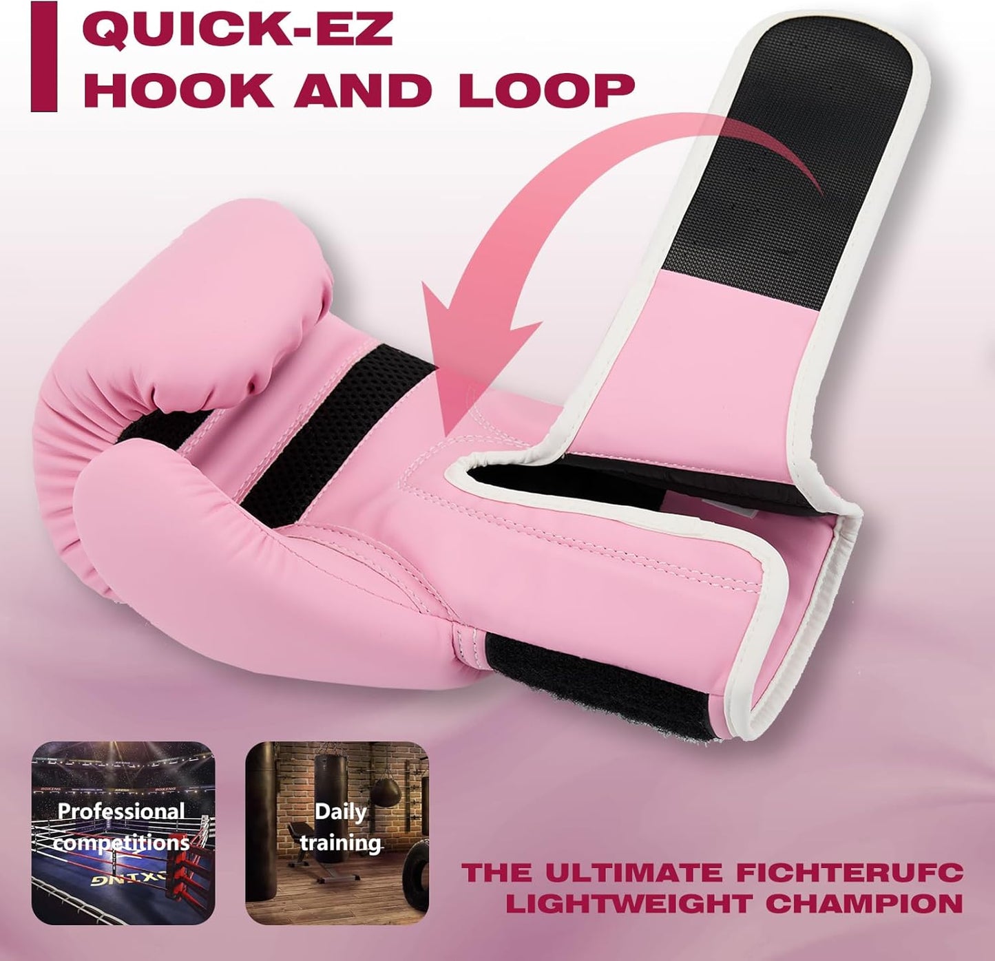 Boxing Gloves for Men Women, Sparring Training Punching MMA Kickboxing Boxing Gloves, Heavy Bag Workout Gloves for Boxing, Kickboxing, Muay Thai, MMA