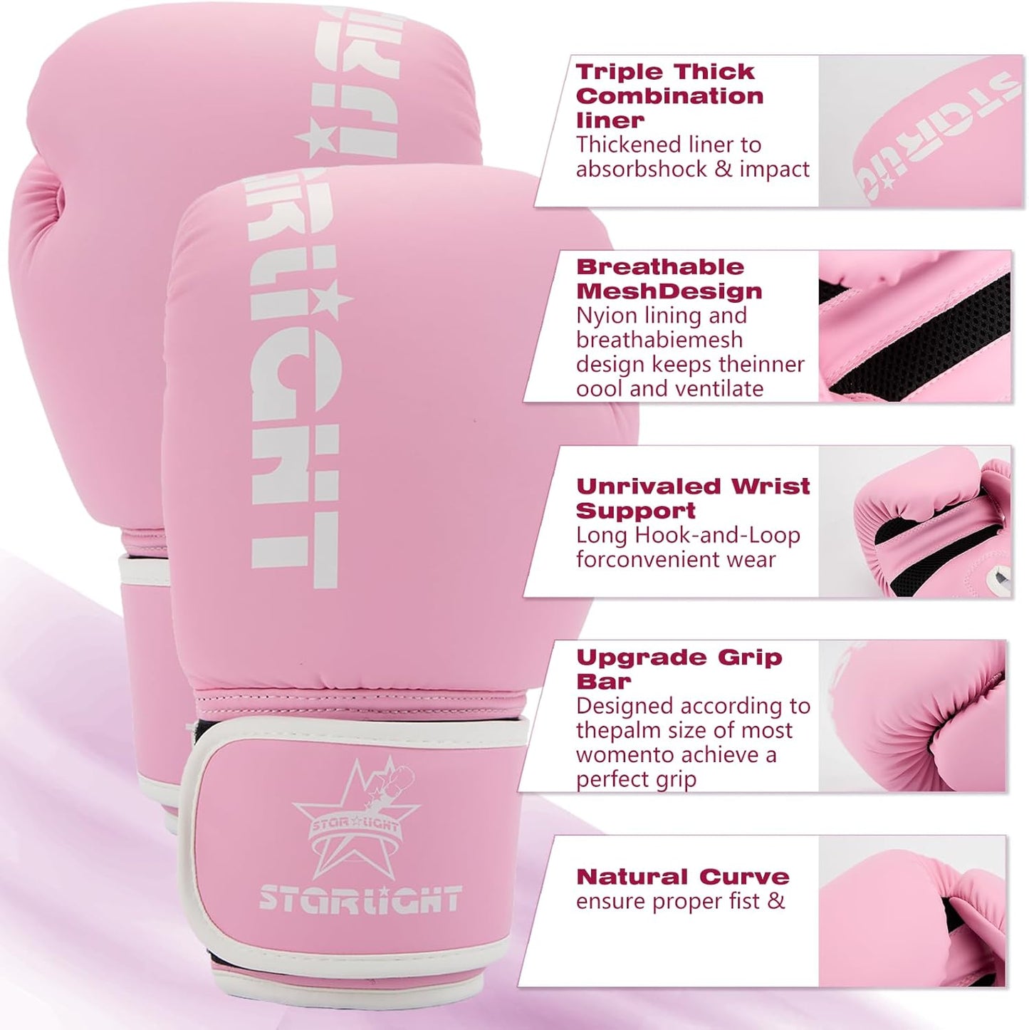 Boxing Gloves for Men Women, Sparring Training Punching MMA Kickboxing Boxing Gloves, Heavy Bag Workout Gloves for Boxing, Kickboxing, Muay Thai, MMA