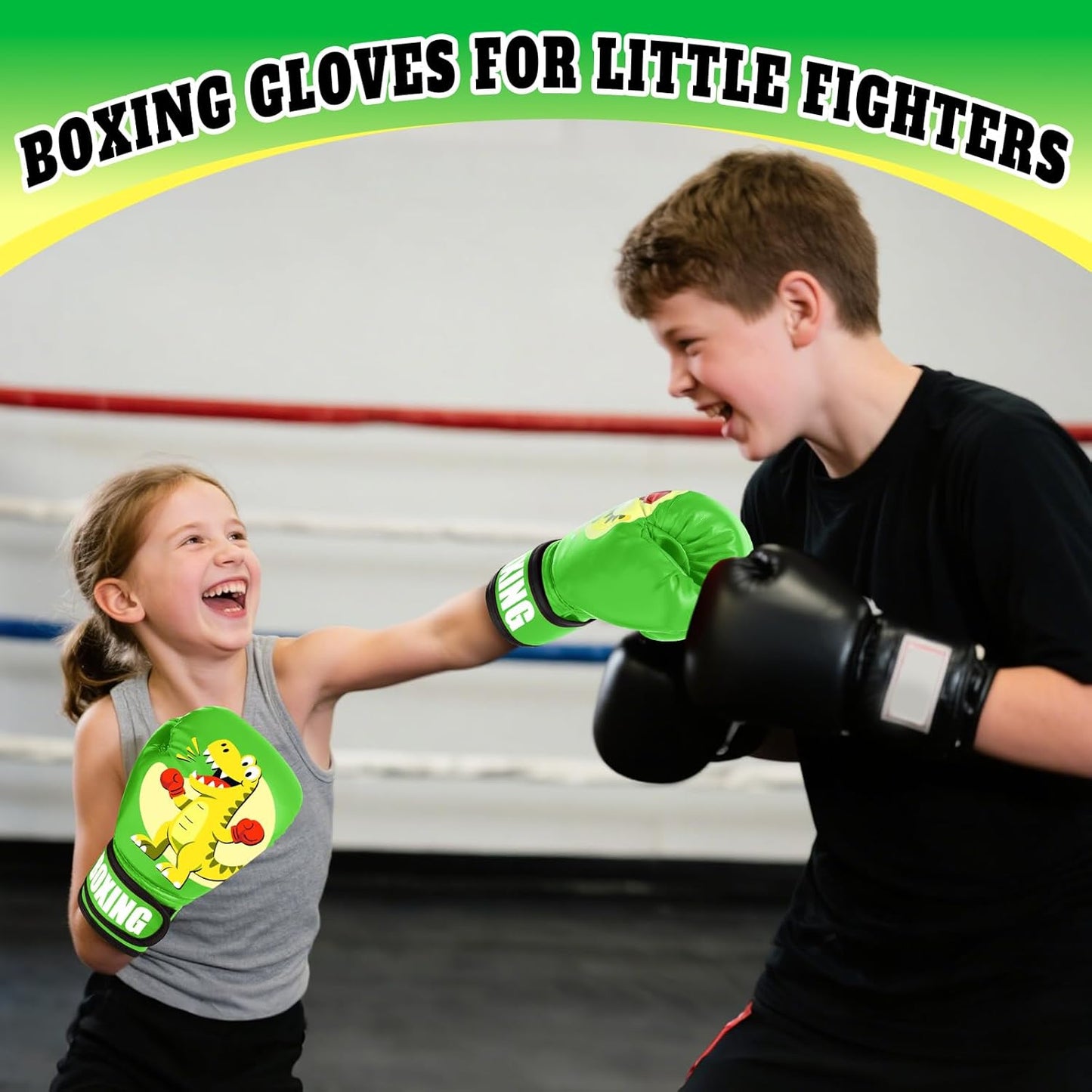 Kids Boxing Gloves for Boys & Girls, Youth Boxing Training Gloves for Kids Age 3 to 9 Years, 4OZ Training Sparring Gloves for Punching Bag Kickboxing Muay Thai MMA