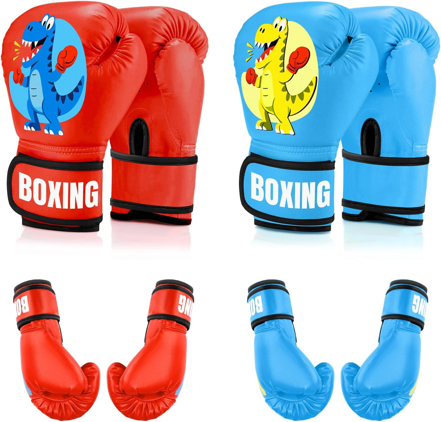Kids Boxing Gloves for Boys & Girls, Youth Boxing Training Gloves for Kids Age 3 to 9 Years, 4OZ Training Sparring Gloves for Punching Bag Kickboxing Muay Thai MMA