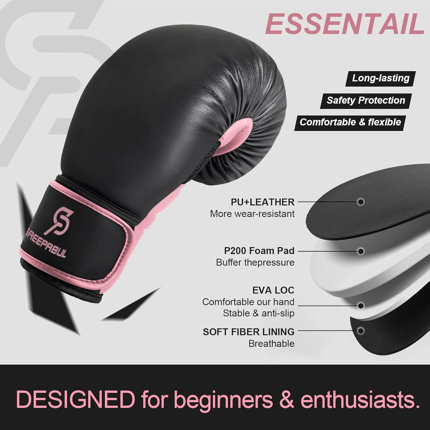 S200 Boxing Gloves for Men and Women Suitable for Boxing Kickboxing Mixed Martial Arts Maui Thai MMA Heavy Bag Fighting Training