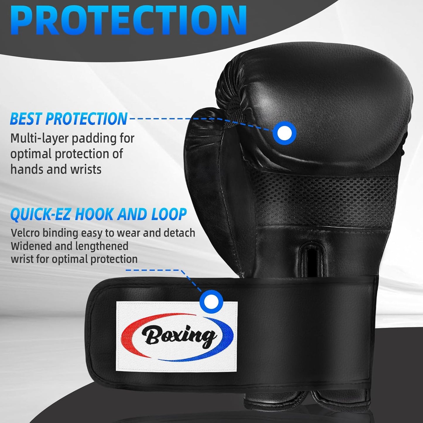 Boxing Gloves for Men Women, Training Sparring Boxing Gloves, Heavy Punching Bag Workout Gloves for Boxing Kickboxing Muay Thai Mixed Martial Arts MMA Training