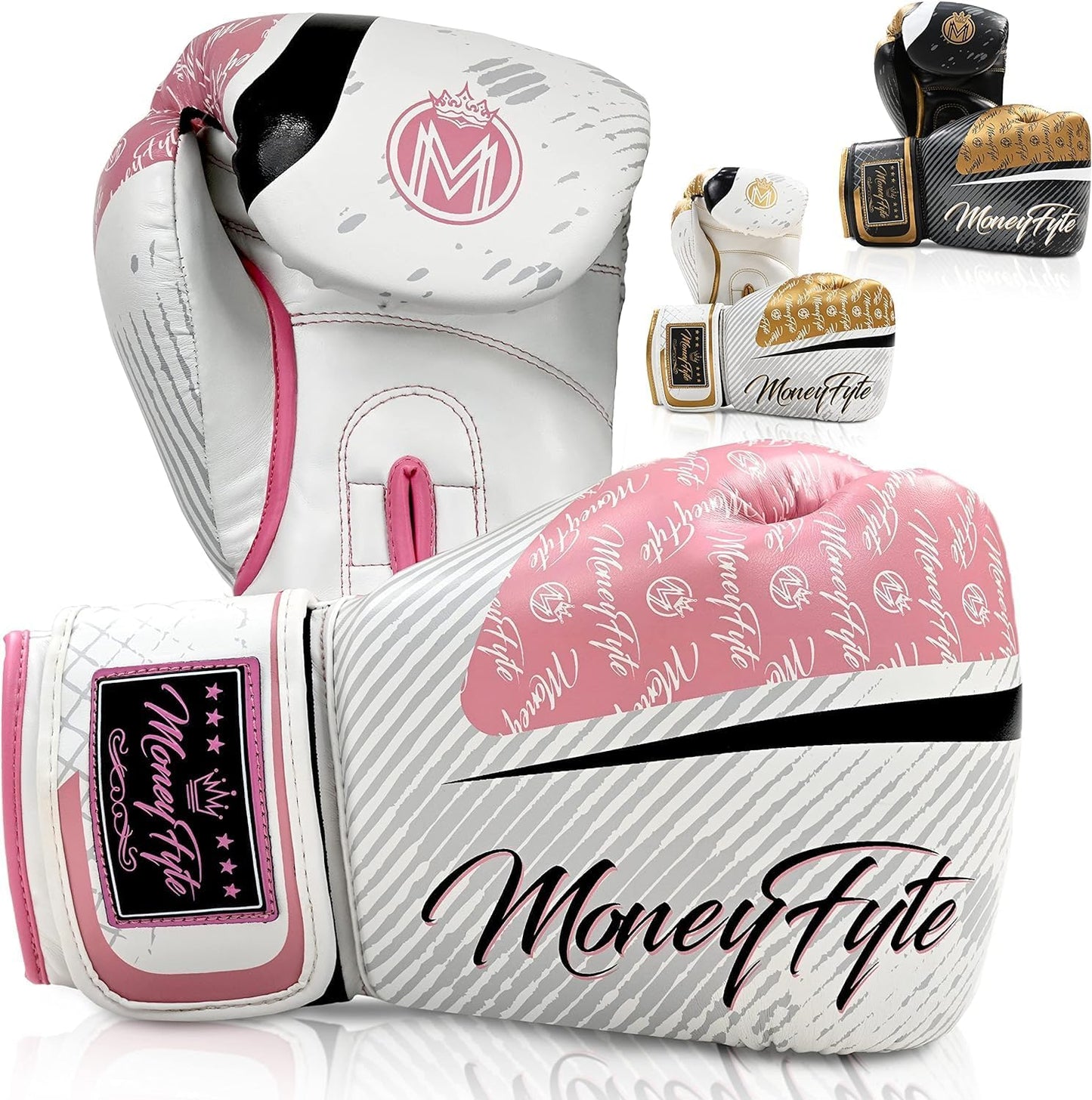 Boxing Gloves for Men & Women - Boxing, Kickboxing, Muay Thai, MMA, Training & Sparring - Punching Bag & Heavy Bag Gloves - MoneyFyte