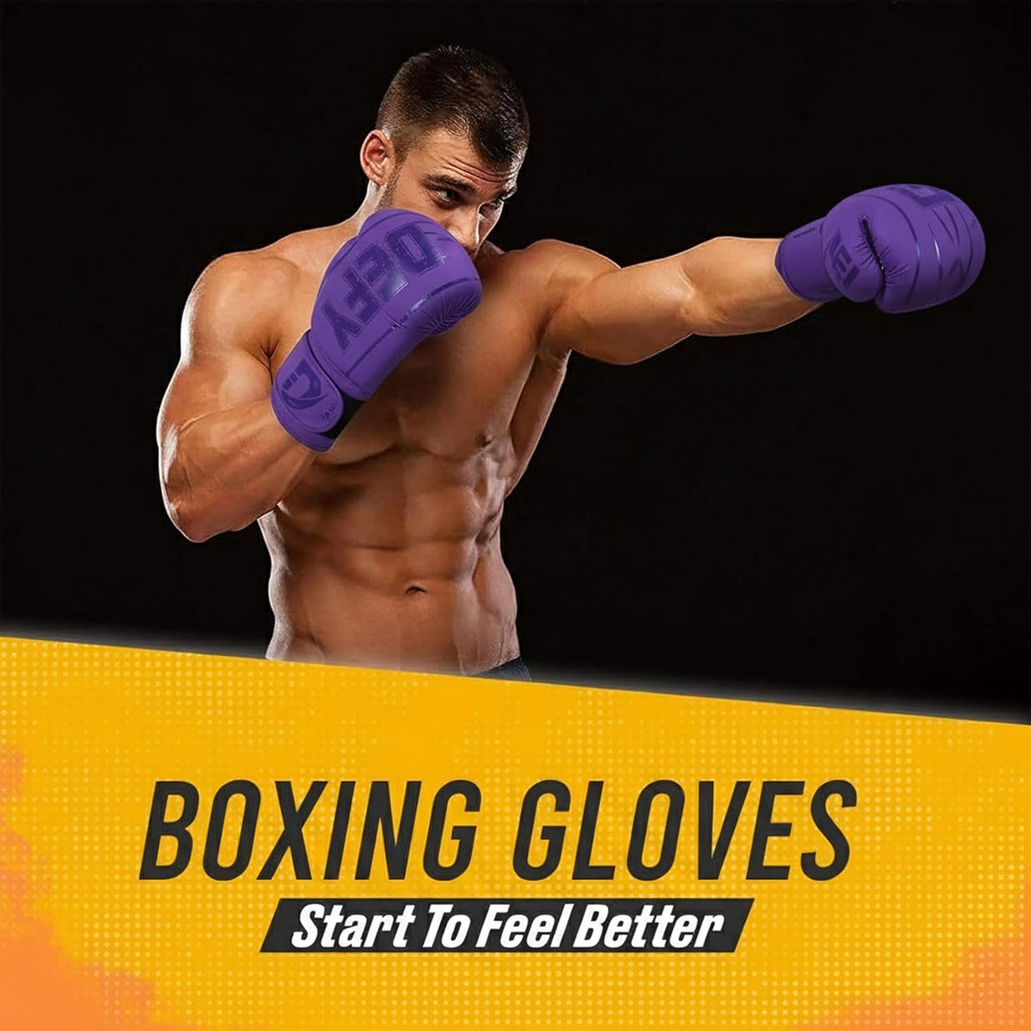 DEFY Boxing Gloves for Men & Women - Premium Quality Synthetic Leather Boxing Gloves for Training - Perfect for Punching Heavy Bags, Sparring, & Fighting Gloves