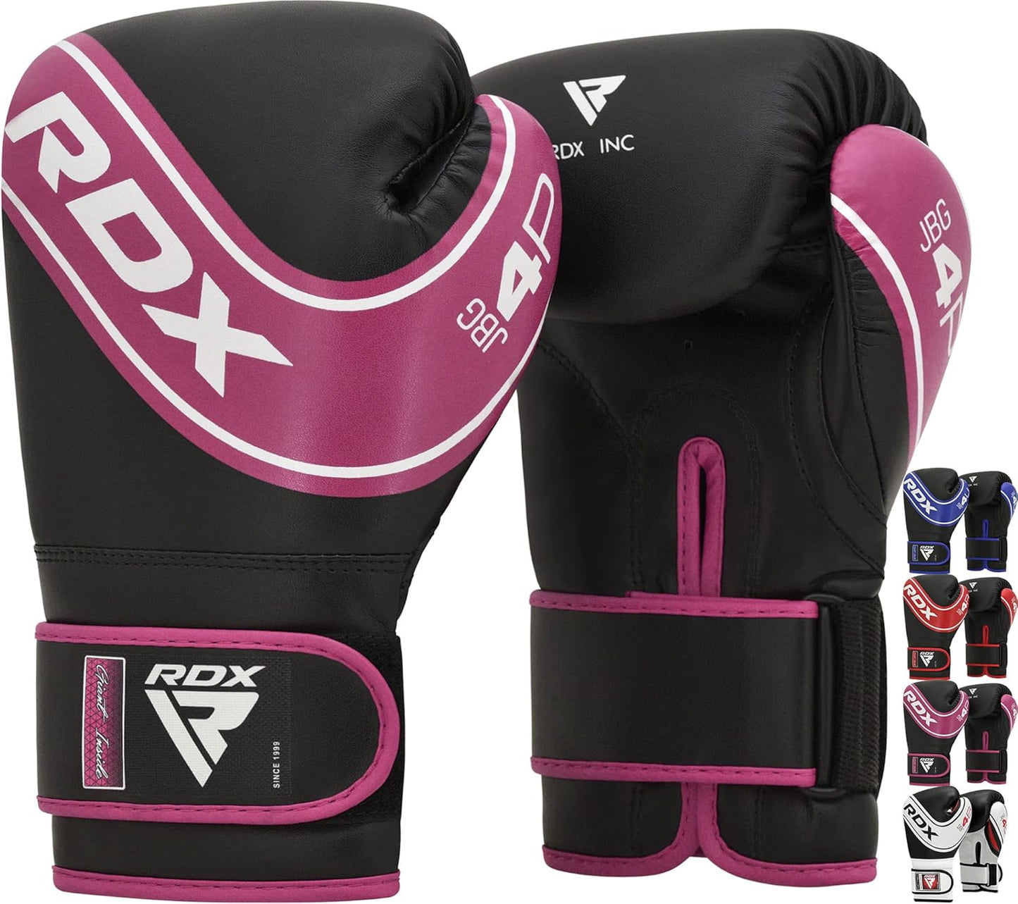 RDX Kids Boxing Gloves, 6oz 4oz Junior Training Mitts, Maya Hide Leather Ventilated Palm, Muay Thai Sparring MMA Kickboxing Fighting, Punch Bag Speed Ball Focus Pads Punching Workout