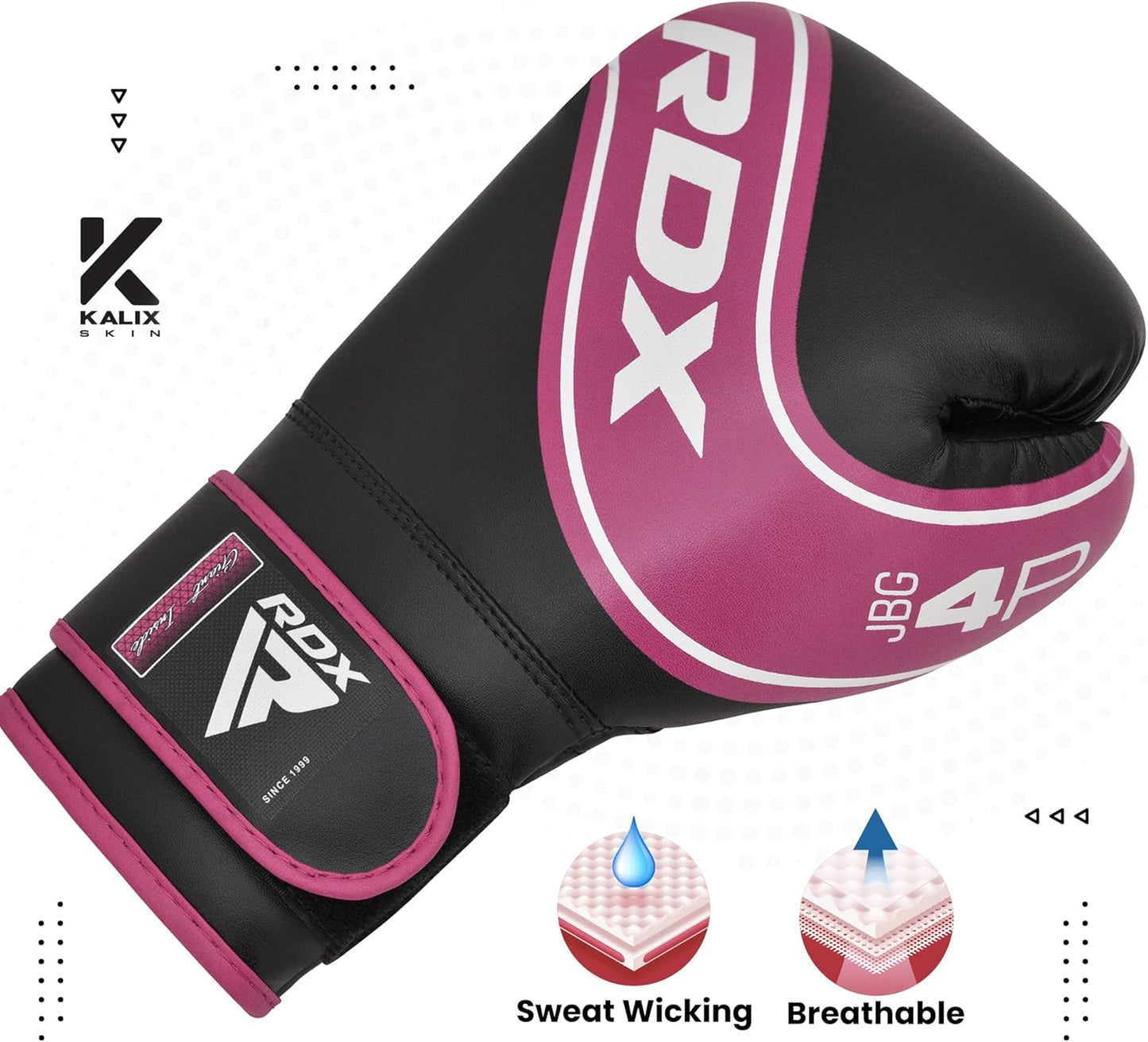 RDX Kids Boxing Gloves, 6oz 4oz Junior Training Mitts, Maya Hide Leather Ventilated Palm, Muay Thai Sparring MMA Kickboxing Fighting, Punch Bag Speed Ball Focus Pads Punching Workout