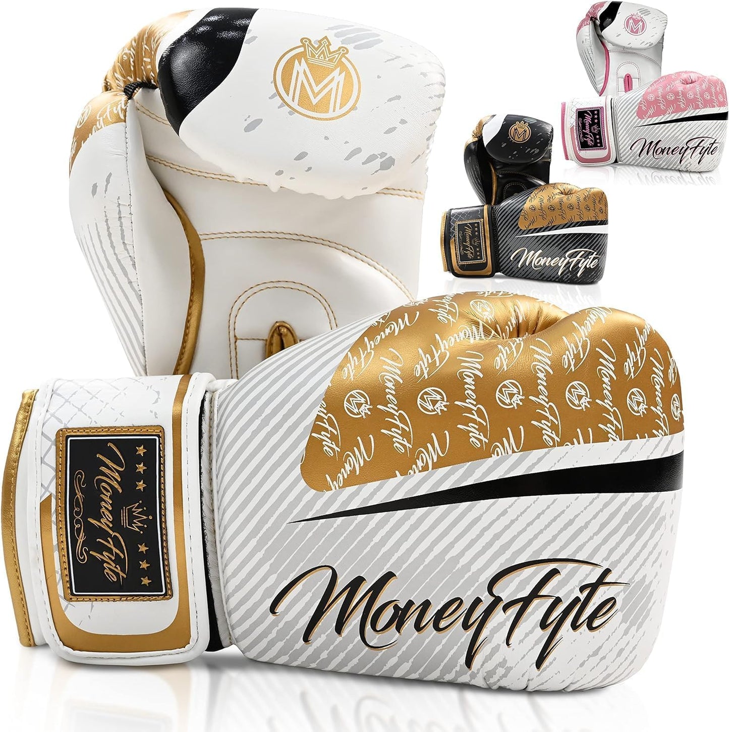 Boxing Gloves for Men & Women - Boxing, Kickboxing, Muay Thai, MMA, Training & Sparring - Punching Bag & Heavy Bag Gloves - MoneyFyte