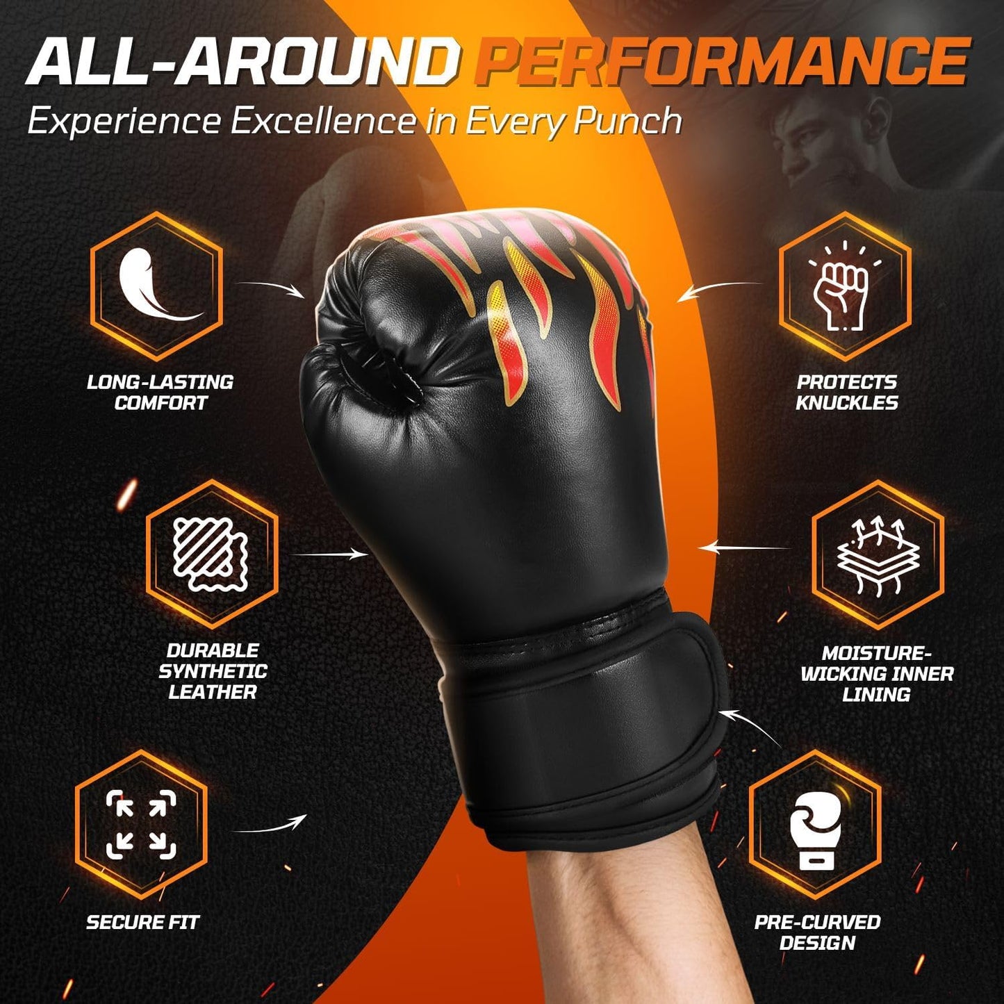 Flexzion Boxing Gloves for Kids 4oz – Training Punching Bag Mitts, Kid Boxing Gloves with Faux Leather & Wrap-Around Wrist Protection for Boys & Girls Ages 3-8 Years