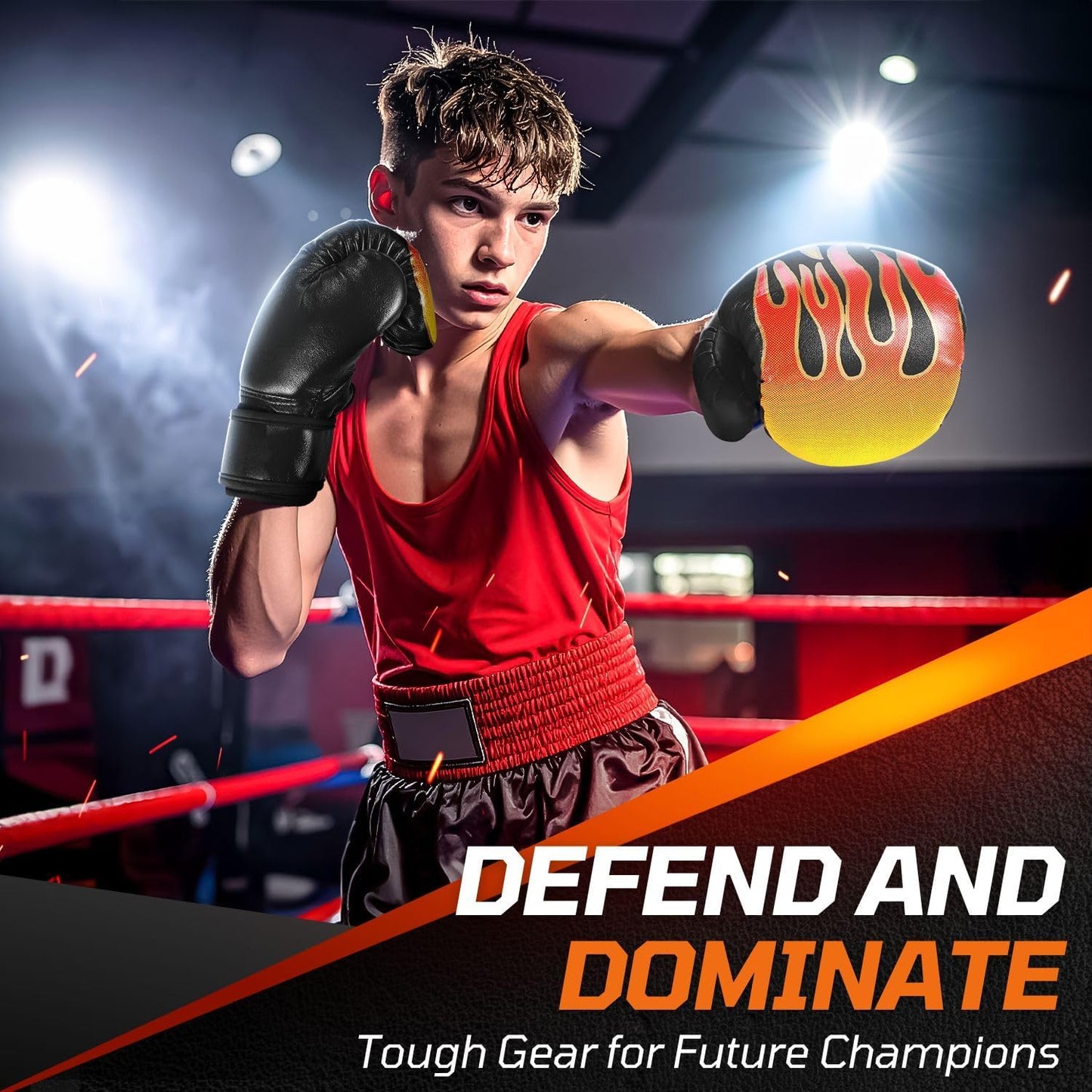 Flexzion Boxing Gloves for Kids 4oz – Training Punching Bag Mitts, Kid Boxing Gloves with Faux Leather & Wrap-Around Wrist Protection for Boys & Girls Ages 3-8 Years