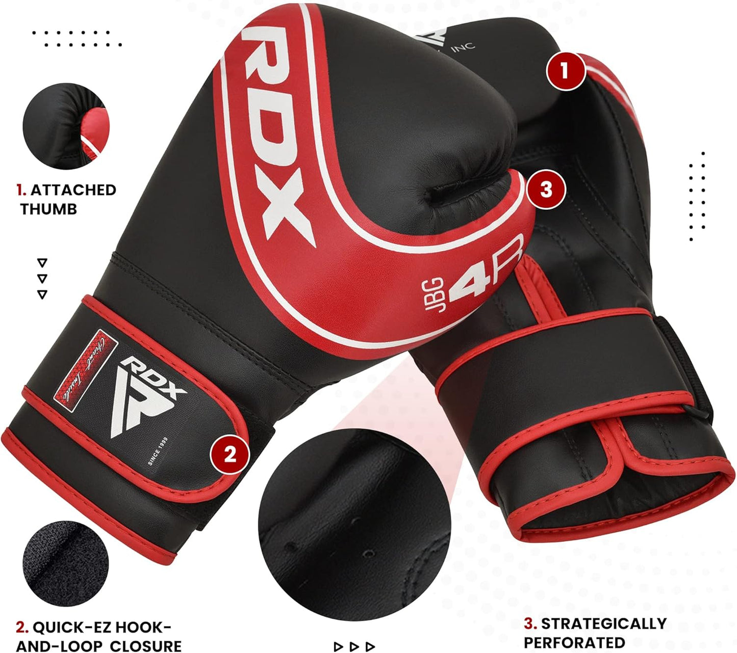 RDX Kids Boxing Gloves, 6oz 4oz Junior Training Mitts, Maya Hide Leather Ventilated Palm, Muay Thai Sparring MMA Kickboxing Fighting, Punch Bag Speed Ball Focus Pads Punching Workout