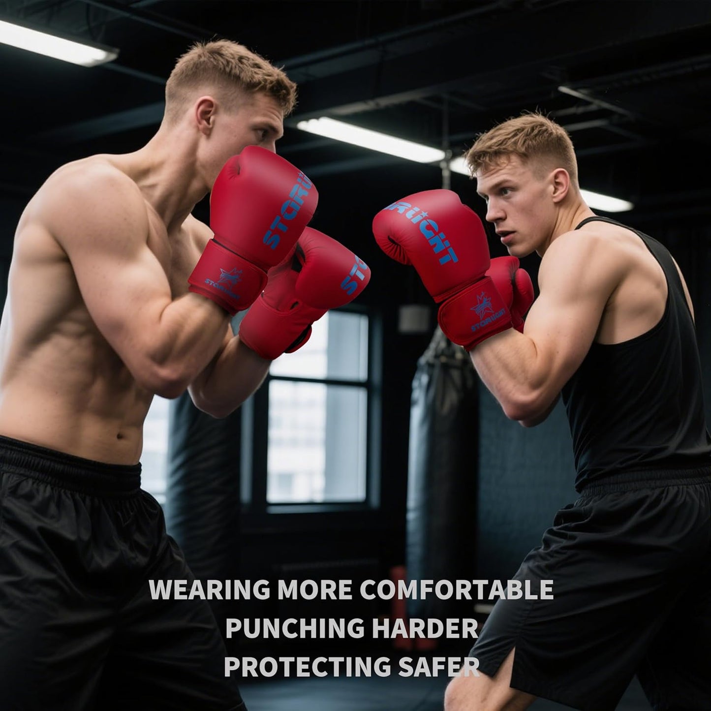 Boxing Gloves for Men Women, Sparring Training Punching MMA Kickboxing Boxing Gloves, Heavy Bag Workout Gloves for Boxing, Kickboxing, Muay Thai, MMA