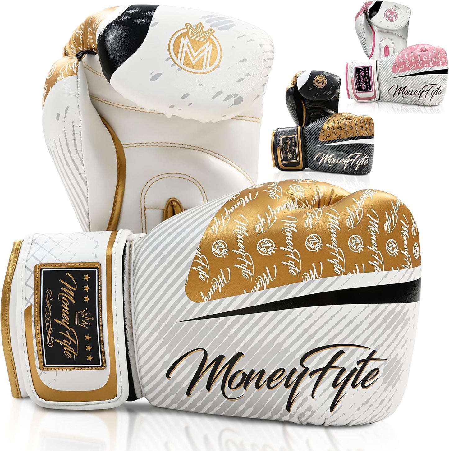 Boxing Gloves for Men & Women - Boxing, Kickboxing, Muay Thai, MMA, Training & Sparring - Punching Bag & Heavy Bag Gloves - MoneyFyte