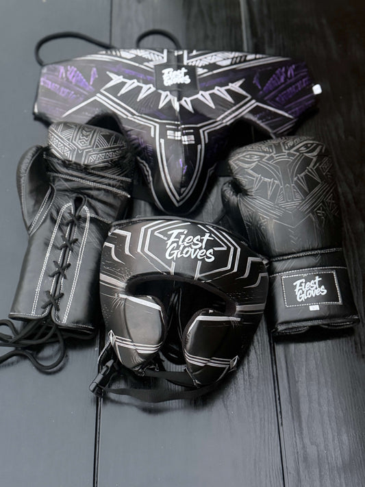 Fiest Winning Panther Style Boxing Set Black Complete Set