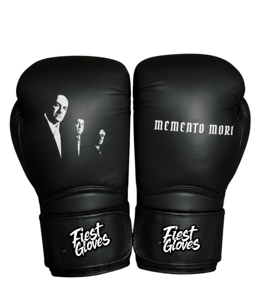 Fiest Winning Style Boxing Gloves Black Leather Gloves for Intense Sessions