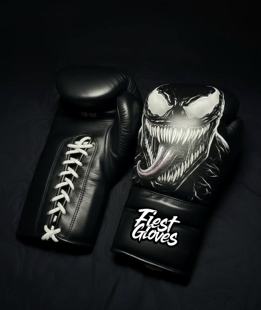 Fiest Winning Style Black Boxing Gloves Premium Gym Training Pair