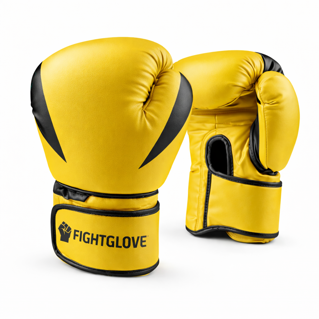 FightGlove Competition Gloves – Yellow Storm