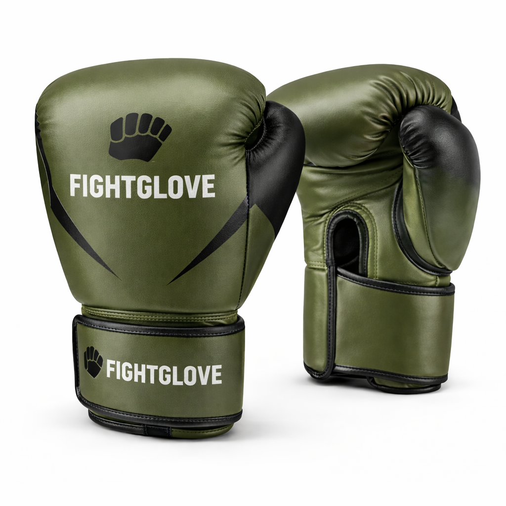 FightGlove Tactical Boxing Gloves – Army Green Training Edition